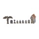 CEMETERY ACCESORIES WARGAME SET (RESIN 30-35MM)