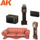 LIVING ROOM SET WARGAME (RESIN 30-35MM)