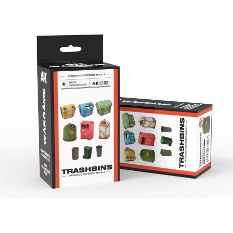 TRASHBINS SCENOGRAPHY WARGAME SET (30-35MM)