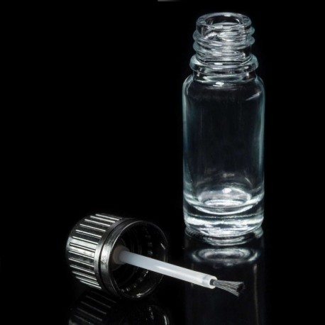 Pot de Verre vide avec Pinceau