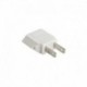 Adaptateur de prise UE-USA Blanc