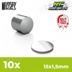 Aimants Néodymes 15x1,5mm - 10 units (N52)