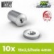 Aimants Néodymes 15x2,5mm avec creux - 10 units (N52)