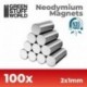 Aimants Néodymes 2x1mm - 100 units (N35)