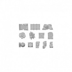 Plaques d'orcs grands 1:48