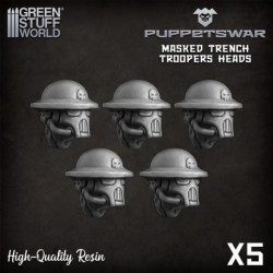 Têtes de soldats de tranchées