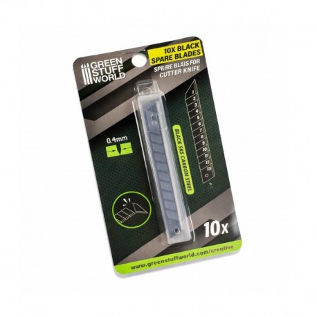 Pack de 10x LAMES NOIRES 9mm