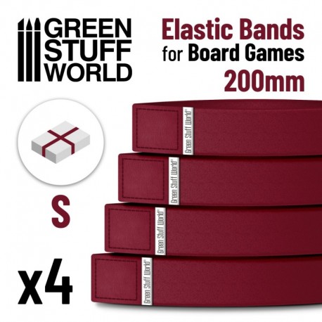 Bandes Elastiques pour jeux de société 200mm - Pack x4