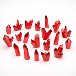 Cristaux de Résine Rouges - Grands
