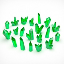 Cristaux de Résine VERTS - Grands
