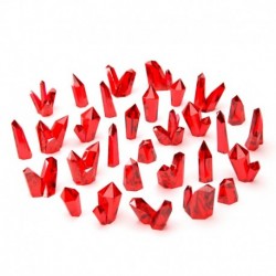 Cristaux de Résine ROUGES - Moyen