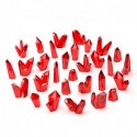 Cristaux de Résine ROUGES - Moyen
