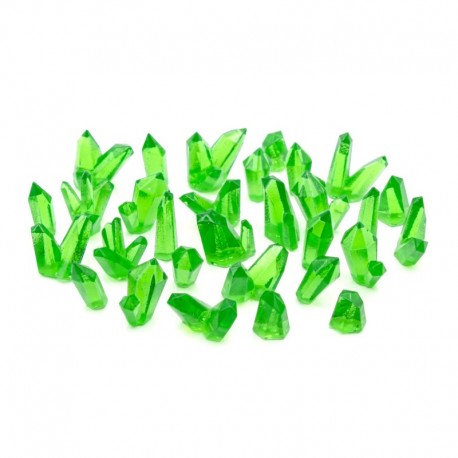 Cristaux de Résine VERTS - Moyen