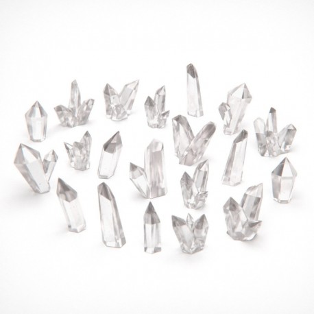Cristaux de Résine Clairs - Grands
