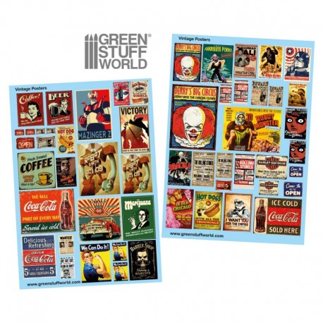 Decalcomanies a l'eau - Affiche Vintage