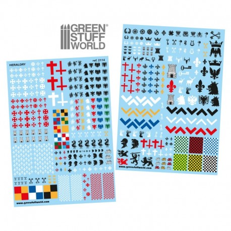 Decalcomanies a l'eau - Héraldique