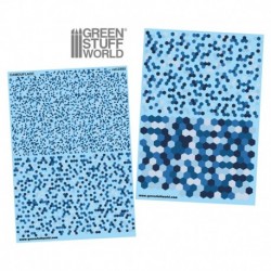 Decalcomanies a l'eau - Camouflage Tundra Hex