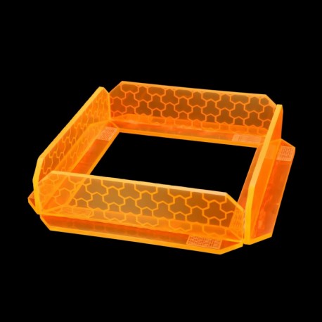 5x Murs d'énergie Petits - Orange phosphorescent