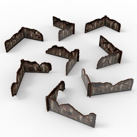 Murs bas prépeints Matched Play (Pack x8)