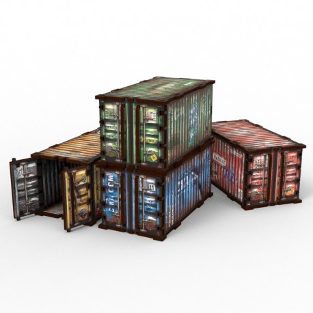 Conteneurs WTC pré-peints (Pack x4)