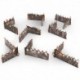 Murs bas Orks prépeints Matched Play (Pack x8)