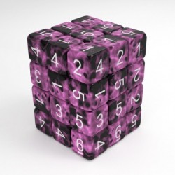 36x D6 12mm Dés de Jeu - Rose Marbre
