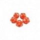 5x D20 20mm Dés de Jeu - Orange
