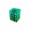 36x D6 12mm Dés de Jeu - Vert-Turquoise