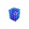 36x D6 12mm Dés de Jeu - Bleu clair - Violet