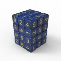 36x D6 12mm Dés de Jeu - Bleu foncé