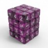 36x D6 12mm Dés de Jeu - Violet Noir