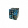 36x D6 12mm Dés de Jeu - Marbre Bleu