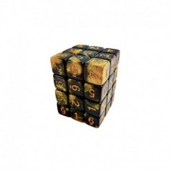 36x D6 12mm Dés de Jeu - Marbre Ambre