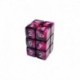 12x D6 16mm Dés de Jeu - Violet Marbre
