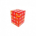36x D6 12mm Dés de Jeu - Rouge/Jaune Transparent