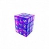 36x D6 12mm Dés de Jeu - Bleu/Lilas Transparent