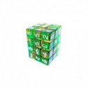 36x D6 12mm Dés de Jeu - Orange/Vert Transparent