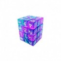 36x D6 12mm Dés de Jeu - Turquoise/Lilas Transparent