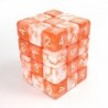 36x D6 12mm Dés de Jeu - Orange Blanc Marbre