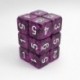 12x D6 16mm Dés de Jeu - Violet Noir