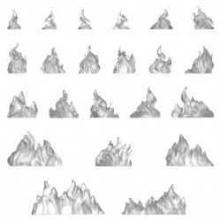 Flammes de feu grandes 1:48-1:35