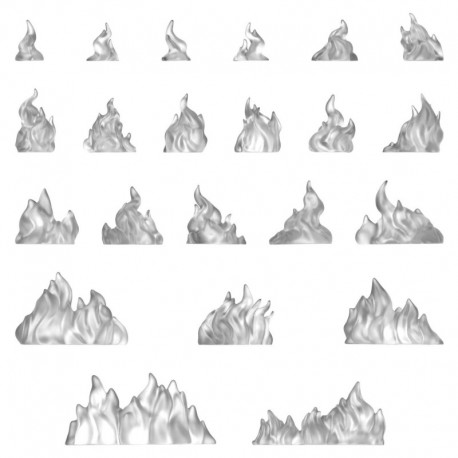 Flammes de feu grandes 1:48-1:35