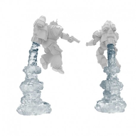 Fumées pour Réacteur Dorsal transparente avec Anneaux (Modulaire) 1:48