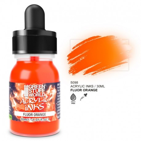 Encre acrylique fluorescente - Orange