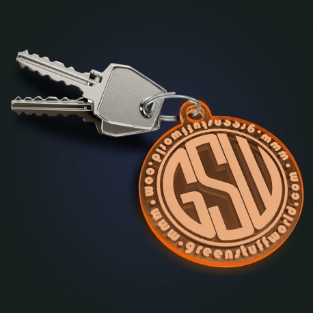 Porte-clés - ROND ORANGE