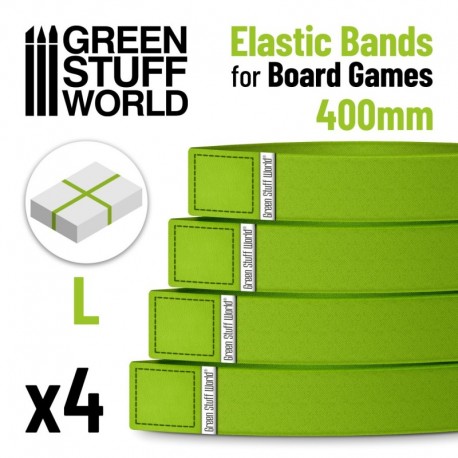 Bandes Elastiques pour jeux de société 400mm - Pack x4