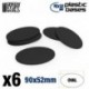 Socles Plastiques Ovale 90x52mm AOS