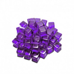 Jetons Cubes violet 8mm