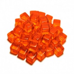 Jetons - Cubes Orange 10mm