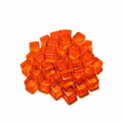 Jetons - Cubes Orange 8mm